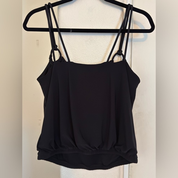 EXPRESS Skimming Scoop Neck Double Strap Loop Tank - Picture 6 of 7